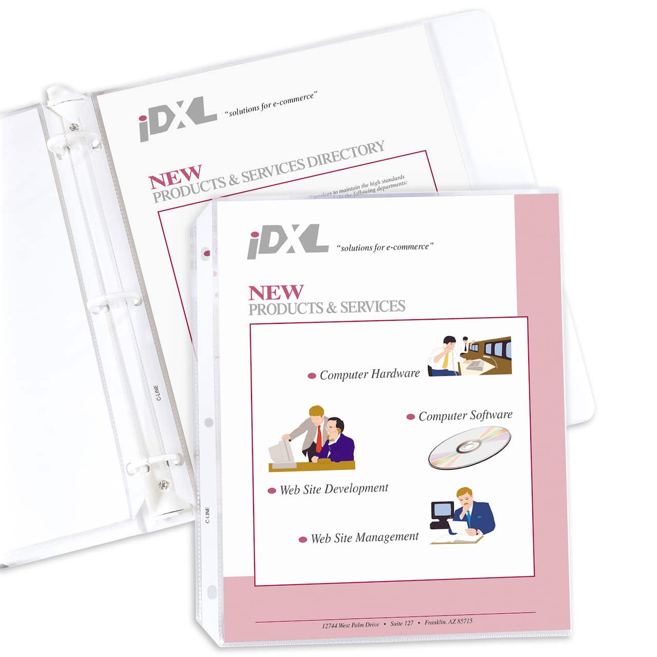 C-Line® 8.5" x 11" Clear Heavyweight Poly Sheet Protectors, 200ct.